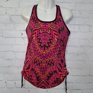 Athleta Abstract Print Tankini Swim Top Size Small
